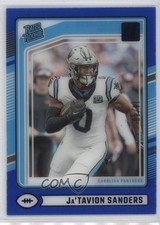 2024 Panini Clearly Donruss Rated Rookie Blue 14/49 Ja'Tavion Sanders #81 1oa8