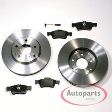 Bremsscheiben Ø 320 mm belüftet + Bremsbeläge hinten für Mercedes S-Klasse W221