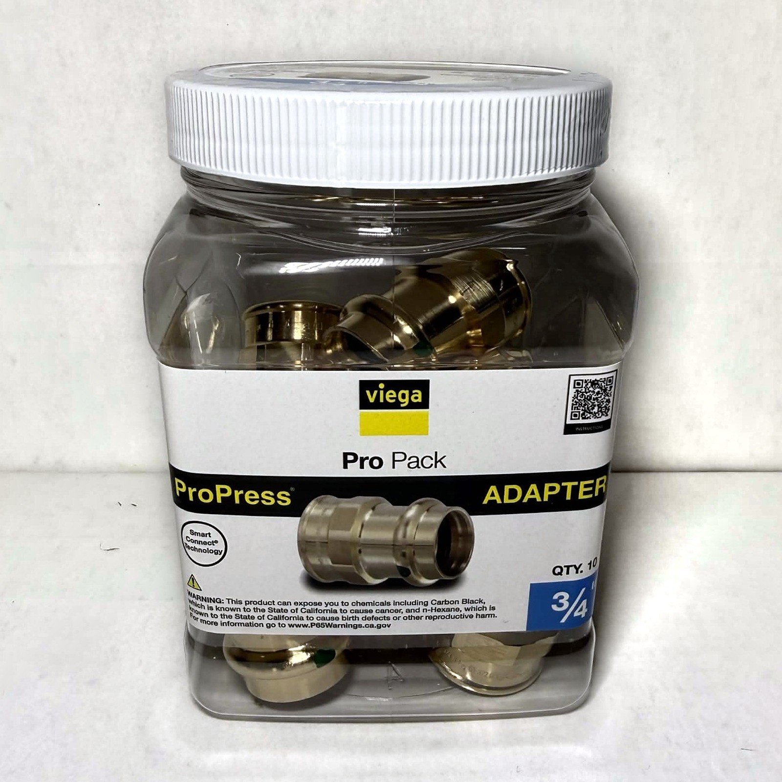 Viega ProPress 77520 3/4" Press x 3/4" FPT Zero Lead Bronze Adapter 10 Pack NEW