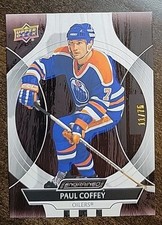 2024-25 Upper Deck Engrained Icons Paul Coffey Mahogany 11/75 Edmonton Oilers