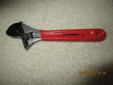 Crescent 6" Adjustable Wrench Red Non-Slip Cushion Grip