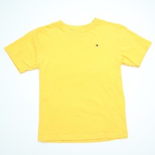 Tommy Hilfiger Kids Medium Yellow Short Sleeve Shirt