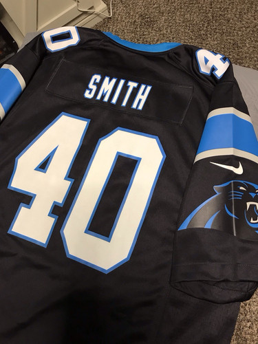 3XL Carolina Panthers Brandon Smith Nike Schwarz Game Trikot - Bild 4 von 4