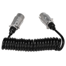 Przewód 7-biegunowy kabel spiralny przedłużacz kabel przyczepy 3 metry załączniki