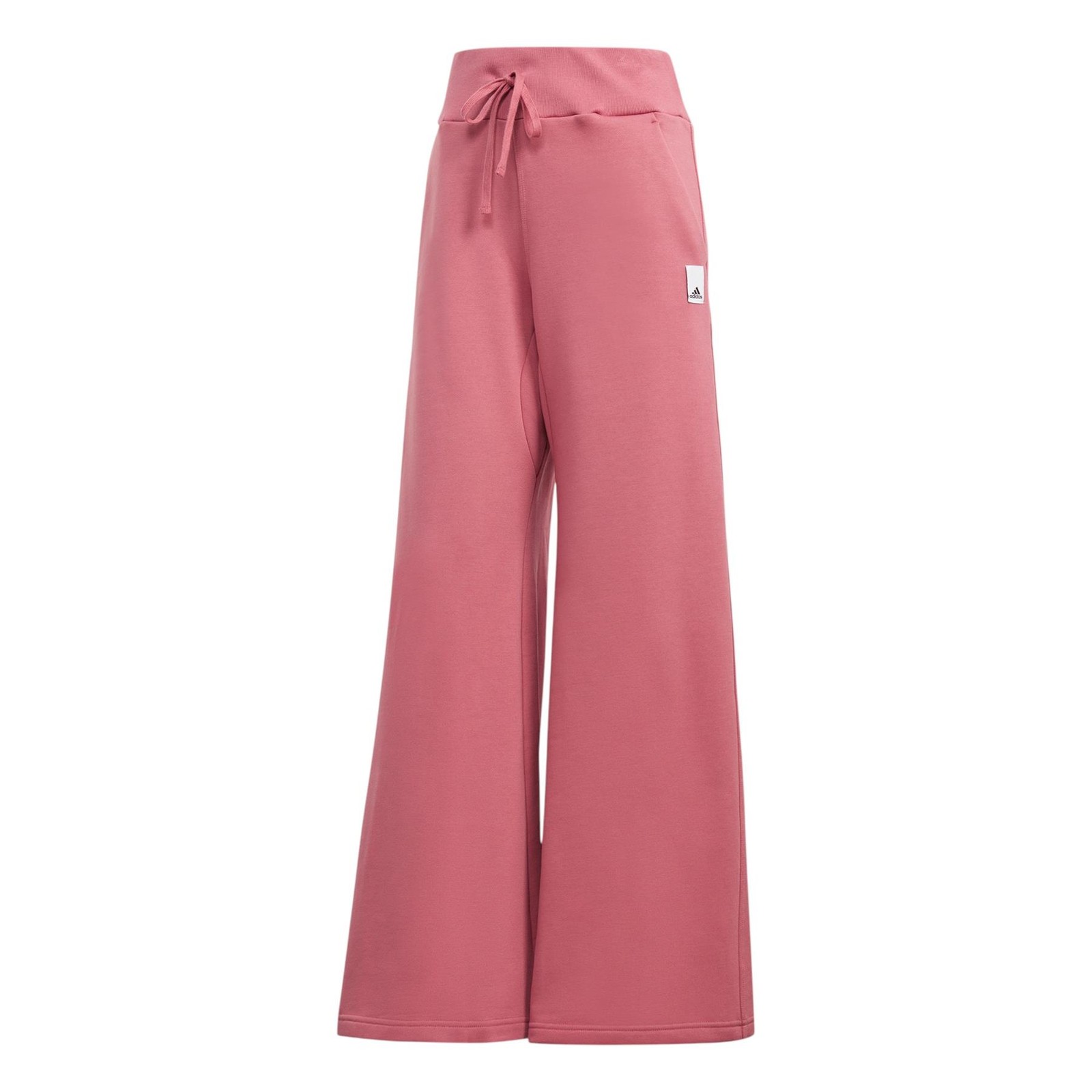 Adidas Mujer Salón Polar Ancho Pantalones de Chándal Rosa Campana Retro XS S M