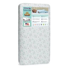 800 Extra Firm Baby Crib  Toddler Mattress 80 Coil Waterproof Gray