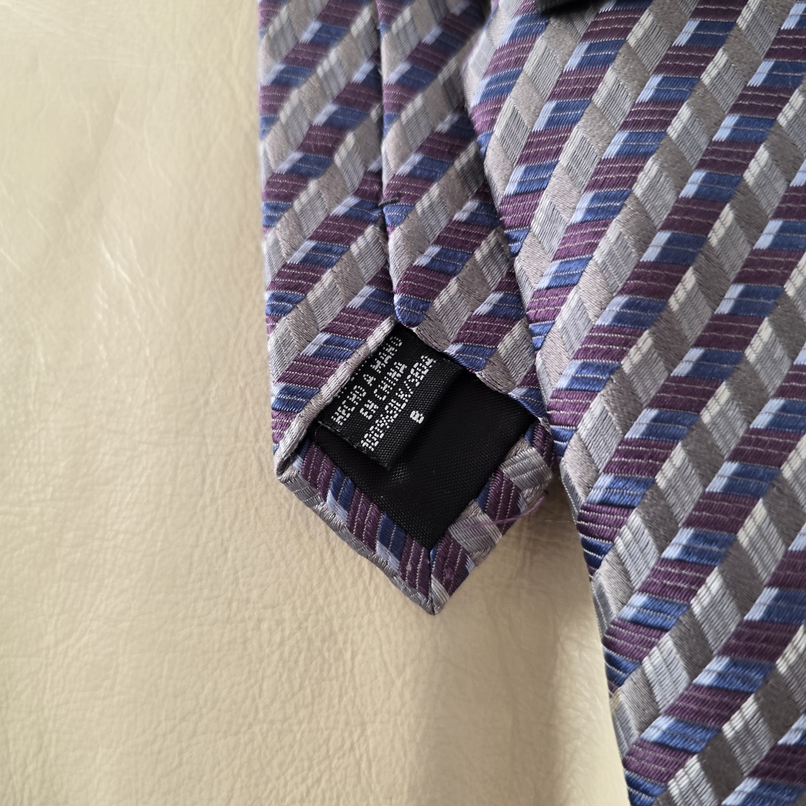 Claiborne Geometric Patterned Multicolor Silk Tie… - image 3