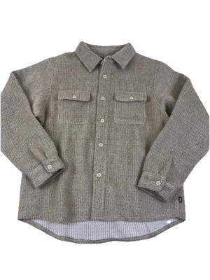 Stüssy Speckled Wool CPO Shirt Size L Natural | eBay