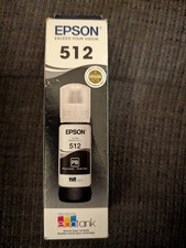 Epson 512 Photo Black Ink Bottle 70ml Exp. 05/2029 Ecotank Genuine - NEW/SEALED