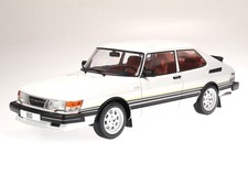 Saab 900 Turbo 1981 White diecast model car 18339 MCG 1:18