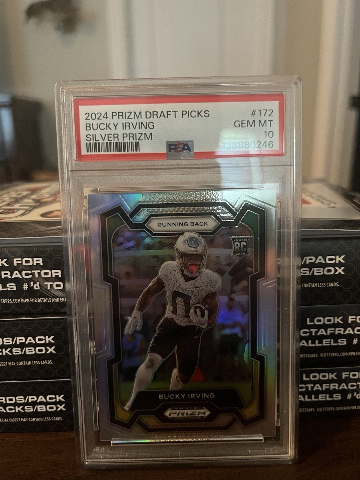 Bucky Irving Panini Prizm Draft Picks #172 Silver