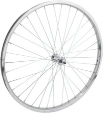 Wheel Master 26x1.75" Front Wheel - Steel, Chrome, Bolt-On 3/8", 36H