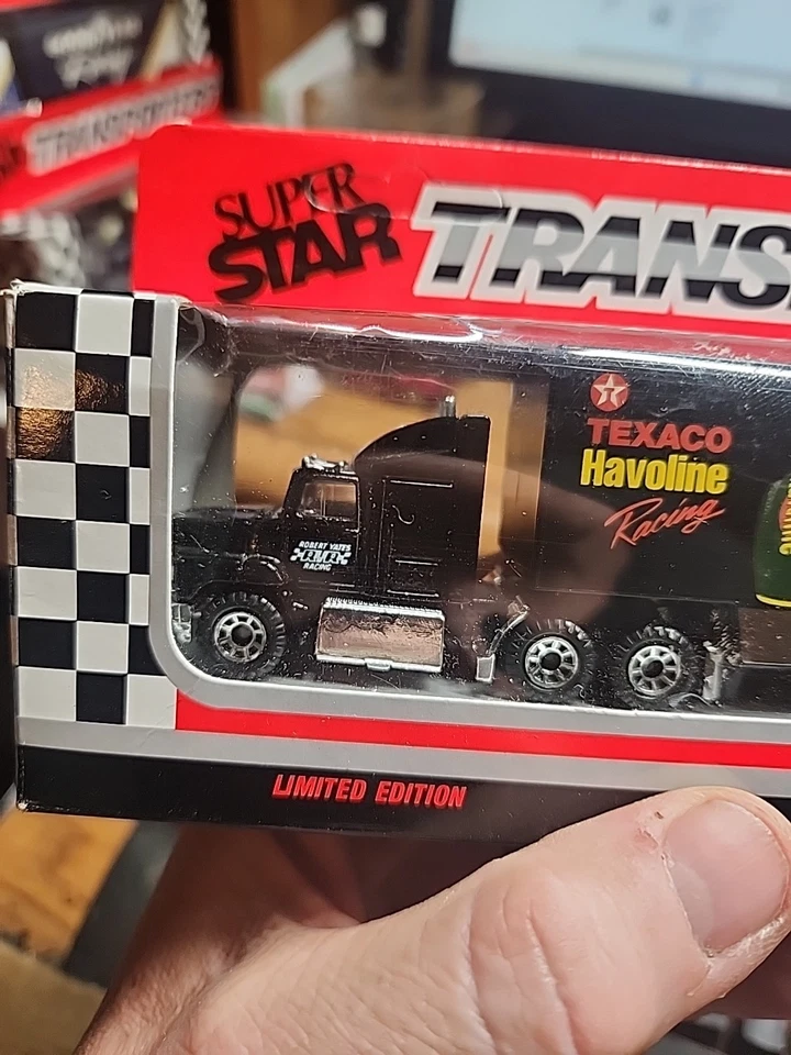 Camión fundido a presión Matchbox 1992 Super Star Transporters Texaco Davey Allison 1/87 Foto 2 de 4