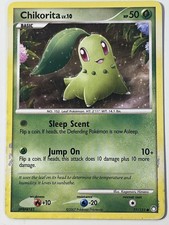 Chikorita 77/123 D&P Mysterious Treasures Pokemon Card Non Holo Common 2007 HP on eBay