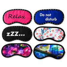 3 Pack Satin Sleep Masks Light Blocking Eye Shades Travel Nap Mask Assorted