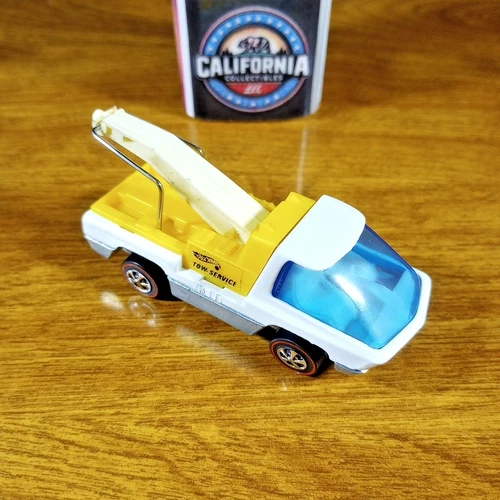Custom Made Hot Wheels The Heavyweights Redline Tow Truck White Hong Kong 1970