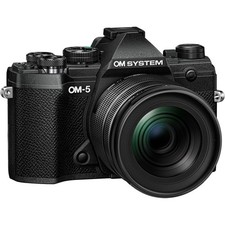 OM SYSTEM OM-5 Mirrorless Camera with 12-45mm f/4 PRO Lens Black
