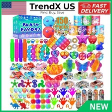 150PCS Fidget Toys Bulk Party Favors for Kids 4-8 8-12, Classroom Prize Box, Goo