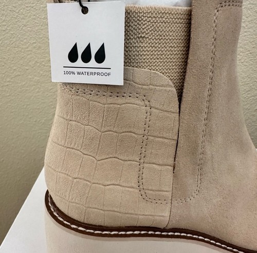 Dolce Vita Huey H2O Wide Booties Dune Suede Size 8 NIB - Picture 2 of 6