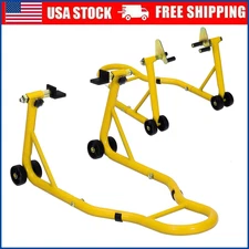 900lbs Capacity Heavy Duty Motorcycle Lift Stand Set for Maintenance & Repairs