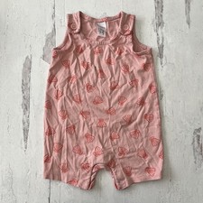 Hanna Andersson Pink Seashell Shortie Romper,...