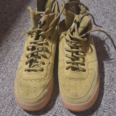 Nike SF AF1 Mid Urban Utility FTWR Yellow Gum Sneaker Air Force 2017