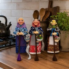 Kitchen Witch Doll Charm Handmade Witch Doll Home and Halloween