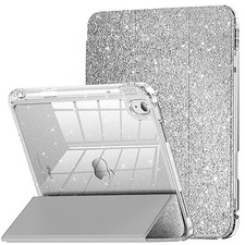 INFILAND Glitter Case for iPad A16 11th/10th Generation 11/10.9 Inch Sliver