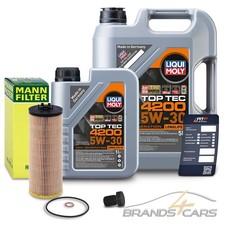 MANN ÖLFILTER+6L LIQUI MOLY TOP TEC 4200 5W-30 FÜR AUDI A4 B5 8D 2.5 TDI 97-00