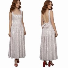 Caroline Constas floral print midi maxi dress Summer Spring Dress Size L