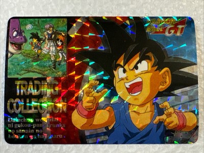 DRAGON BALL GT - Prism Foil Sticker Card - GOKU - Vintage - TRADING COLLECTION