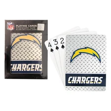 Los Angeles Chargers NFL Diamond Plate Playing Cards