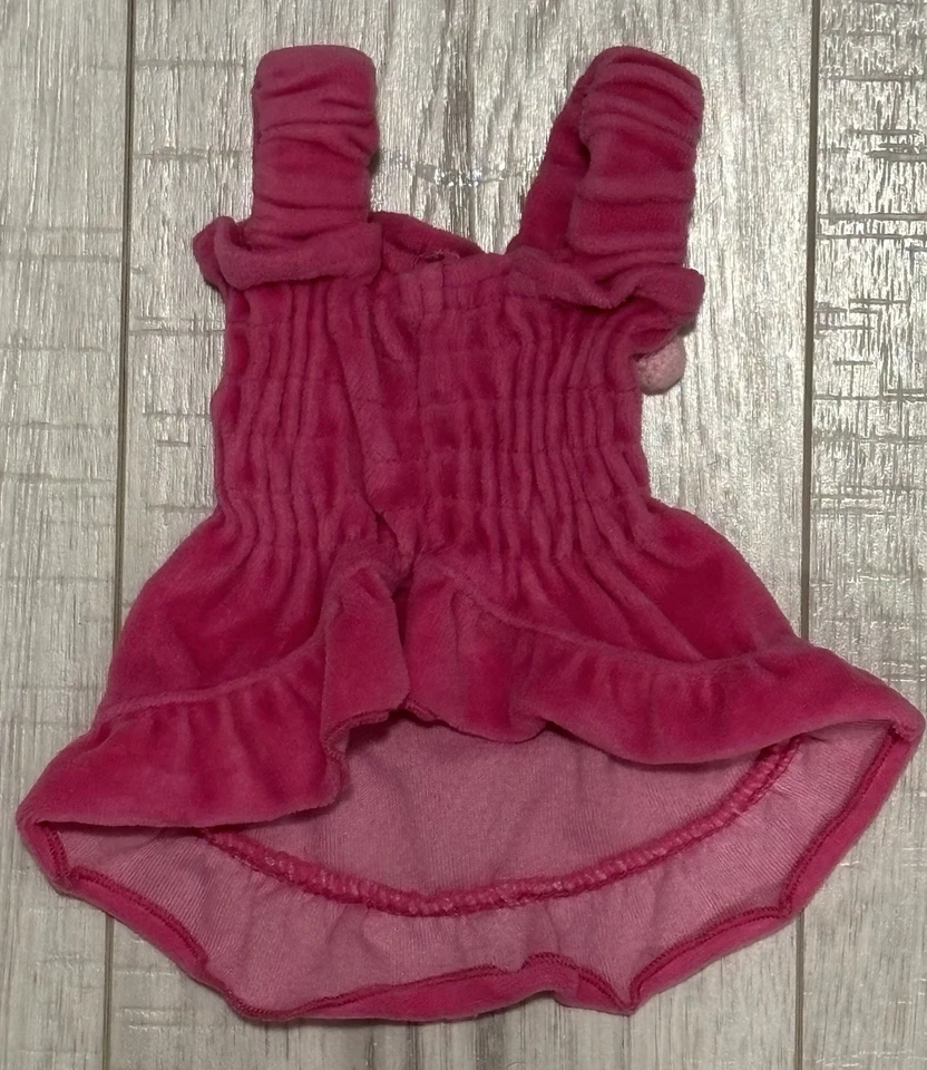 Ботинки и Barkley маленький домашних животных розовый бархат вечеринки солнце платье с вишни размер маленький - Изображение 2 из 4