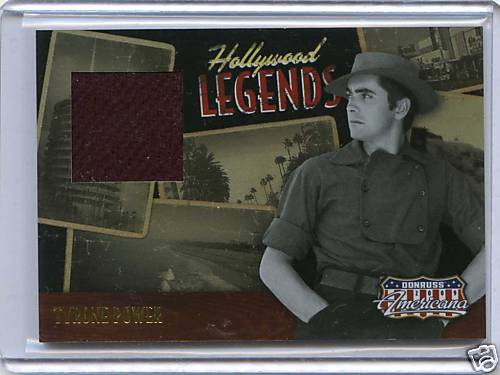 2009 AMERICANA HOLLYWOOD LEGENDS TYRONE POWER 338/500 - Picture 1 of 1