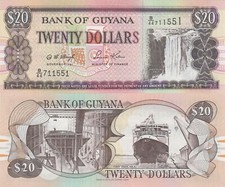Guyana 20 Dollars (ND) - p30b2 Sig. 12 UNC