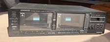 Kenwood KX-94W Dual Cassette Deck Player For Parts Instruction Manual No Cord