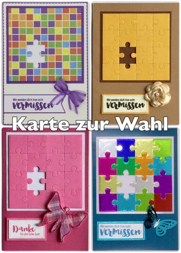 3D Grußkarte, Verabschiedung, Abschied, Kollegen, Rente, Jobwechsel, Danke,Karte - Bild 1 von 7