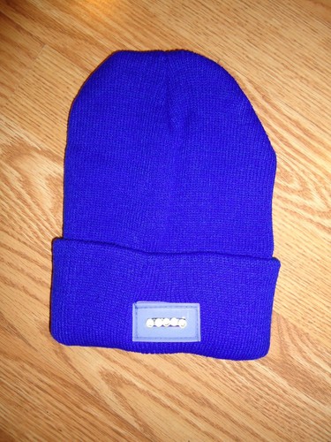 Outdoor Winter Warm 5 LED lighted Cap Hat Beanie Angling Hunting (BLUE) - Bild 1 von 2