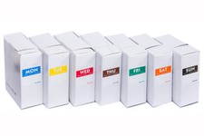 1000 x 25mm Food Date Labels Mon-Sun, Square Removable Food Safety Stickers Roll