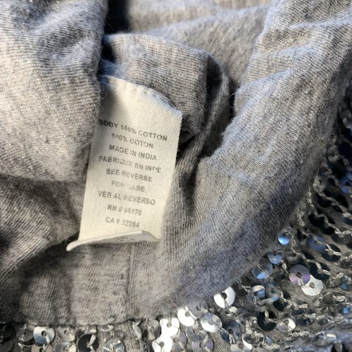 Free People kleines silberfarbenes Paillettenkleid Mini-Schaufel niedriger Rücken Trikot gefüttert - Bild 7 von 9