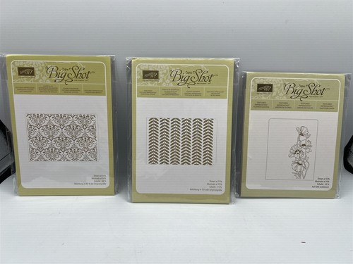 STAMPIN UP SIZZIX BIG SHOT FLOWER GARDEN - VINE STREET - LACY BROCADE ...