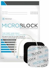 20 MicroBlock Electrode Pads for Massagers Tens Units 2x2inch 400-877-MIC