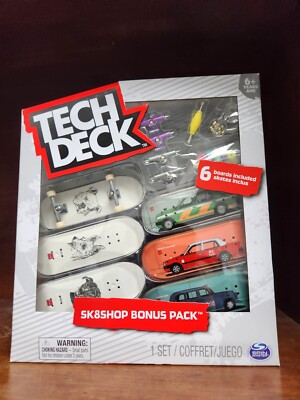 Tech Deck CHOCOLATE Skateboards - 6 BOARDS Sk8shop Bonus Pack DOGS TAXIS  NEW  
