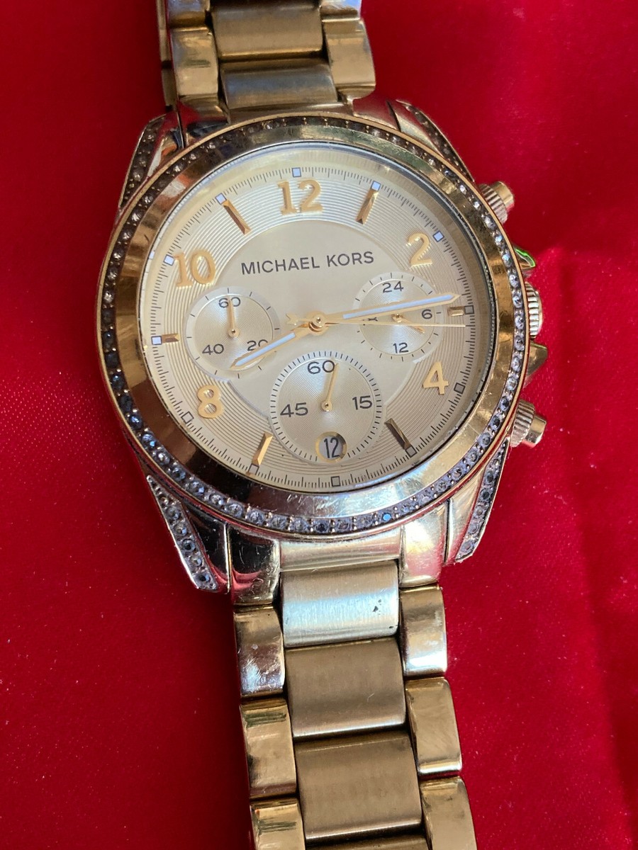 Michael Kors MK5166 Golden Blair Chronograph Glitz Ladies Wrist
