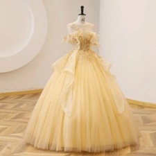 Off The Shoulder Prom Dresses Formal Floral Sequined Tulle Illusion Party Gown