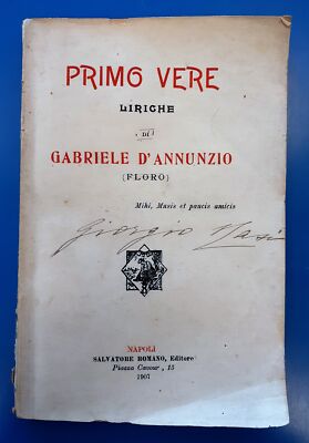 Primo vere. liriche di Gabriele d'Annunzio 1907 D'Annunzio 