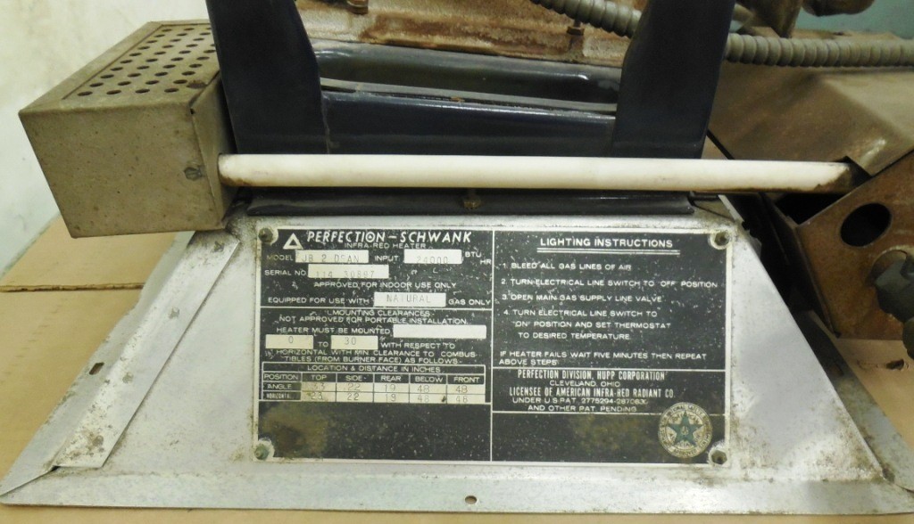 PERFECTION- SCHWANK, INFRARED HEATER, JB 2 DSAN, INPUT 24000 BTU | eBay