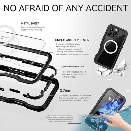 For iPhone 16/Plus 16 Pro/Pro Max Full Body Cover Phone Case Shockproof Case - Picture 4 of 14