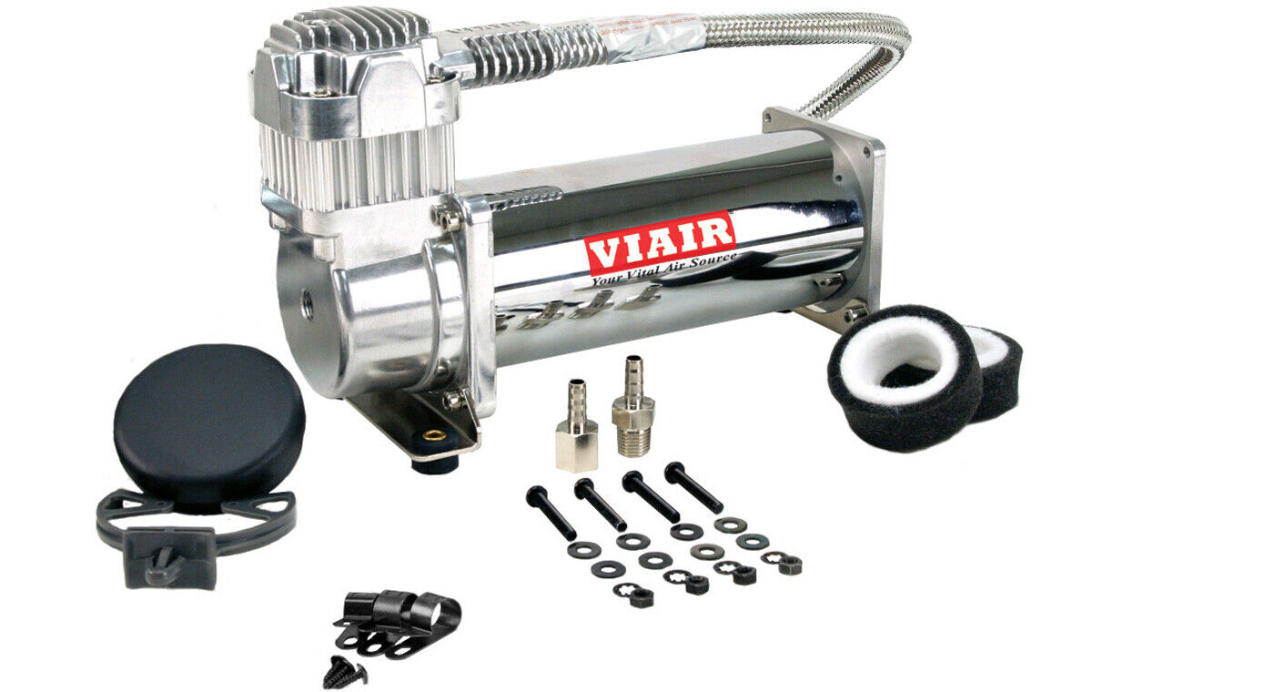 Viair 444C Chrome Constant Duty Truck Mount Air Compressor - 12 Volt, 200 PSI