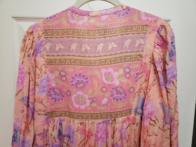 NWT Spell Butterfly Boho Maxi Dress Pink, M | eBay